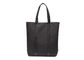 Baumwollsegeltuch-Einkaufstasche-schwarzes Nylongewebe mit Lackleder PU-Griff fournisseur