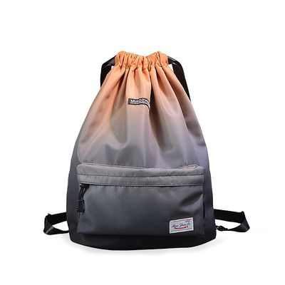 Einfacher tragender Zugschnur-Turnhallen-Rucksack, wasserdichtes Sport-Rucksack-Blatt-Blatt-Muster